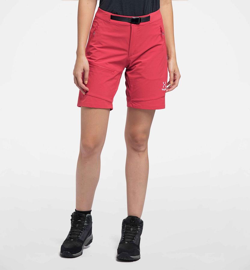 Haglöfs Lizard Shorts Red For Womens ERNPY3752 Australia